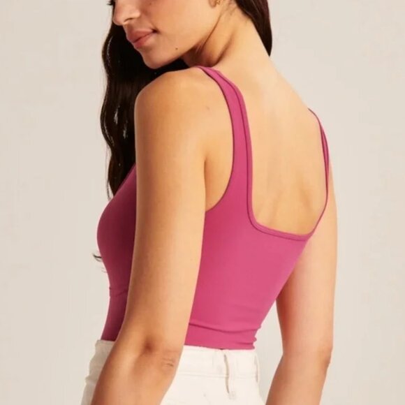 Abercrombie and Fitch Seamless Fabric Corset Squareneck Tank - Picture 2 of 6